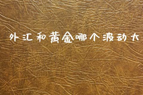 外汇和黄金哪个波动大_https://m.eyunqq.com_新股申购_第1张