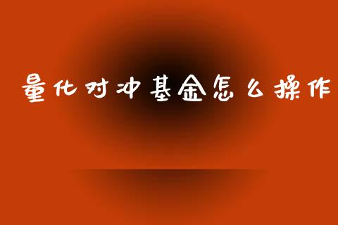 量化对冲基金怎么操作_https://m.eyunqq.com_期货投资学习_第1张