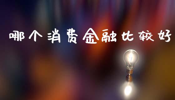 哪个消费金融比较好_https://m.eyunqq.com_基金交易_第1张