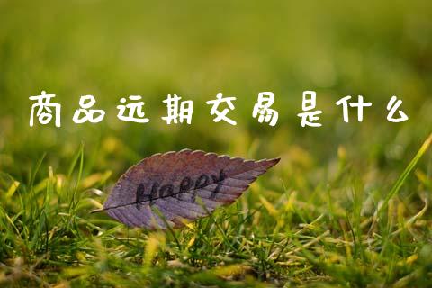 商品远期交易是什么_https://m.eyunqq.com_新股申购_第1张