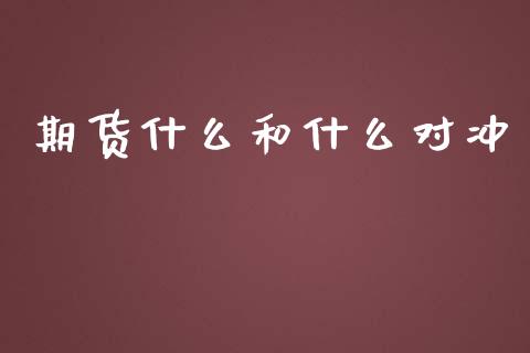 期货什么和什么对冲_https://m.eyunqq.com_融资融券_第1张