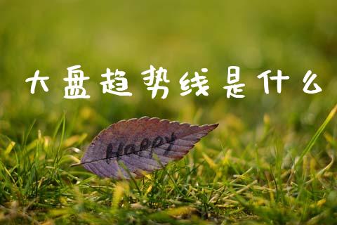 大盘趋势线是什么_https://m.eyunqq.com_新股申购_第1张