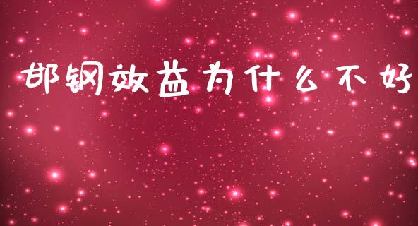 邯钢效益为什么不好_https://m.eyunqq.com_期货投资学习_第1张