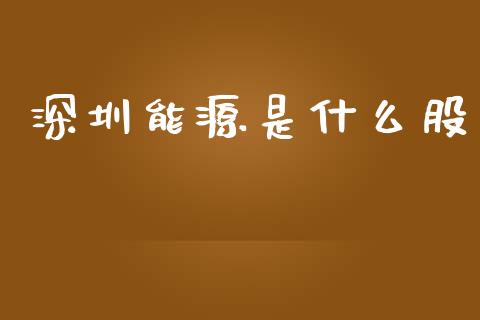 深圳能源是什么股_https://m.eyunqq.com_期货投资学习_第1张