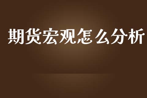 期货宏观怎么分析_https://m.eyunqq.com_基金交易_第1张