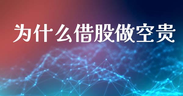 为什么借股做空贵_https://m.eyunqq.com_期货投资学习_第1张