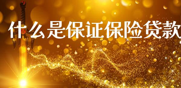 什么是保证保险贷款_https://m.eyunqq.com_新股申购_第1张
