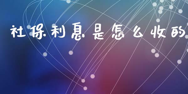 社保利息是怎么收的_https://m.eyunqq.com_基金交易_第1张