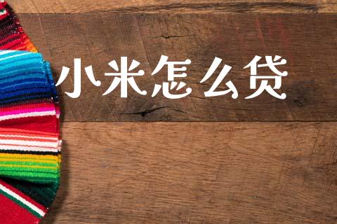 小米怎么贷_https://m.eyunqq.com_基金交易_第1张