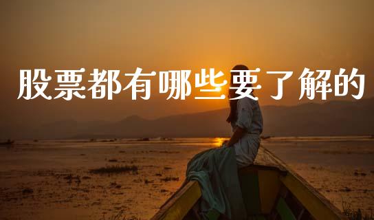 股票都有哪些要了解的_https://m.eyunqq.com_新股申购_第1张