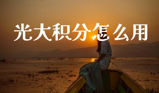 光大积分怎么用_https://m.eyunqq.com_融资融券_第1张