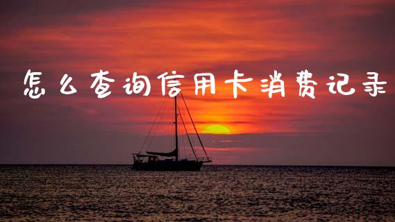 怎么查询信用卡消费记录_https://m.eyunqq.com_基金交易_第1张