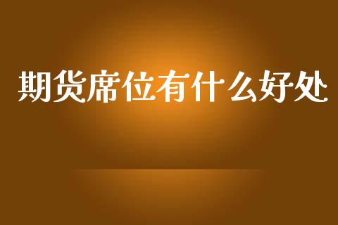 期货席位有什么好处_https://m.eyunqq.com_期货投资学习_第1张