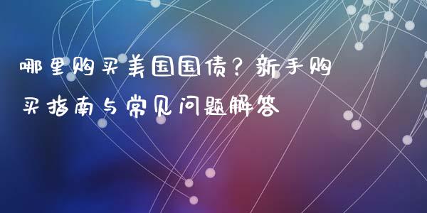 哪里购买美国国债？新手购买指南与常见问题解答_https://m.eyunqq.com_基金交易_第1张
