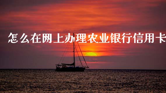 怎么在网上办理农业银行信用卡_https://m.eyunqq.com_基金交易_第1张