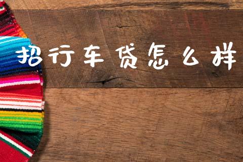 招行车贷怎么样_https://m.eyunqq.com_新股申购_第1张