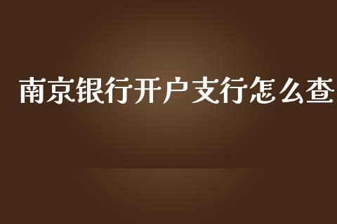 南京银行开户支行怎么查_https://m.eyunqq.com_融资融券_第1张